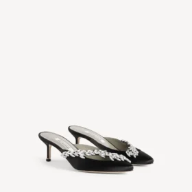 Balenciaga for kvinner | Manolo Blahnik-mules i svart