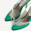 Balenciaga for kvinner | Manolo Blahnik-slingback i gressgrønn