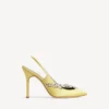 Balenciaga for kvinner | Manolo Blahnik-slingback i lime