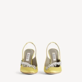 Balenciaga for kvinner | Manolo Blahnik-slingback i lime