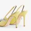 Balenciaga for kvinner | Manolo Blahnik-slingback i lime