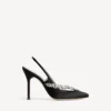 Balenciaga for kvinner | Manolo Blahnik-slingback i svart