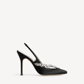 Balenciaga for kvinner | Manolo Blahnik-slingback i svart