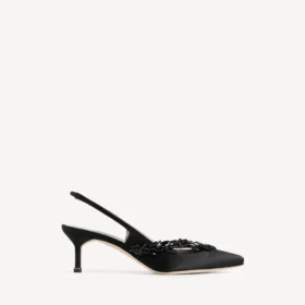 Balenciaga for kvinner | Manolo Blahnik-slingback i svart