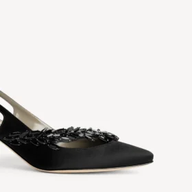 Balenciaga for kvinner | Manolo Blahnik-slingback i svart