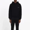 Balenciaga for menn, brystlomme, hvit, svart, liten logo, svart 556145TYK271000