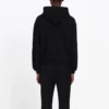 Balenciaga for menn, brystlomme, hvit, svart, liten logo, svart 556145TYK271000