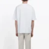 Balenciaga for menn, hvit med BB-logo, klassisk logotrykk, kort ermet 570803TEV489044