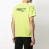 Balenciaga for menn, liten logo, rund hals, korte ermer, gul 620967TJVF77110