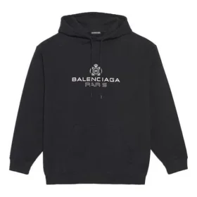 Balenciaga for menn med alfabet-trykk og logo, svart 570811TGV701000 Balenciaga for menn med alfabet-trykk og logo, svart 570811TGV701000