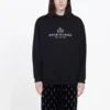Balenciaga for menn med alfabet-trykk og logo, svart 570811TGV701000