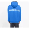 Balenciaga for menn med logo på baksiden og alfabet-trykk, blå 570811THV798077