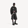 Balenciaga for menn | NBA-samarbeid: Explorer-veske med kryssrem i svart/hvitt/vermiljonrødt