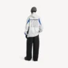 Balenciaga for menn | NBA-samarbeid: oversized hettegenser med glidelås i hvitt/flerfarget