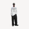 Balenciaga for menn | NBA-samarbeid: Oversized langermet T-skjorte i hvitt/flerfarget