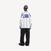 Balenciaga for menn | NBA-samarbeid: Oversized langermet T-skjorte i hvitt/flerfarget