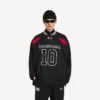 Balenciaga for menn | NBA-samarbeid: Oversized langermet T-skjorte i svart/flerfarget