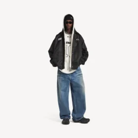 Balenciaga for menn | NBA-samarbeidsjakke i svart