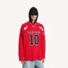 Balenciaga for menn | Oversized langermet T-skjorte i samarbeid med NBA i rødt/flerfarget