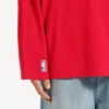 Balenciaga for menn | Oversized langermet T-skjorte i samarbeid med NBA i rødt/flerfarget
