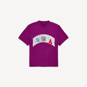 Balenciaga for menn | Oversized T-skjorte i fiolett fra NBA-samarbeidet Balenciaga for menn | Oversized T-skjorte i fiolett fra NBA-samarbeidet