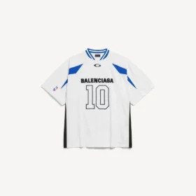 Balenciaga for menn | Oversized T-skjorte i samarbeid med NBA i hvitt/flerfarget Balenciaga for menn | Oversized T-skjorte i samarbeid med NBA i hvitt/flerfarget