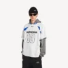 Balenciaga for menn | Oversized T-skjorte i samarbeid med NBA i hvitt/flerfarget