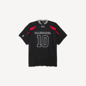 Balenciaga for menn | Oversized T-skjorte i samarbeid med NBA i svart/flerfarget Balenciaga for menn | Oversized T-skjorte i samarbeid med NBA i svart/flerfarget