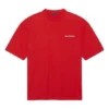 Balenciaga for menn, stor logo, retro, kort ermet, rød 612966TIVG56540