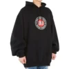 Balenciaga for menn, svart med slagordtrykk, svart 641679TJV771000