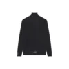Balenciaga FW21 Alphabet langermet sportsskjorte for menn, svart 661749444B81077