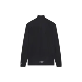 Balenciaga FW21 Alphabet langermet sportsskjorte for menn, svart 661749444B81077