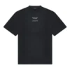 Balenciaga FW21 Couture Alphabet rundhalset kortærmet T-skjorte for menn, svart 651795TJV901070