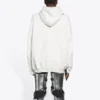Balenciaga FW21 for menn «Hi My Name Is» med alfabetmønster, langermet, hvit 651799TKVF29081