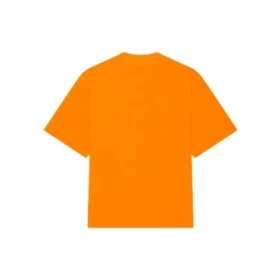 Balenciaga FW21 for menn – HI MY NAME IS WIDE FIT med alfabettrykk, retro-strikk, korte ermer, oransje 661715TKVH57513