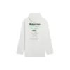 Balenciaga FW21 for menn, logo med alfabet-trykk, løs passform, hvit 662424TKVF89085