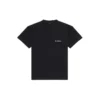 Balenciaga FW21 for menn, logo-trykk, retro, kort ermet, svart 612966TIVG51070