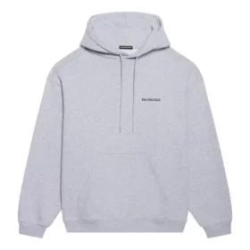 Balenciaga FW21 for menn med logotrykk, lange ermer, grå 600583TIV841167