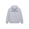 Balenciaga FW21 for menn med logotrykk, lange ermer, grå 600583TIV841167