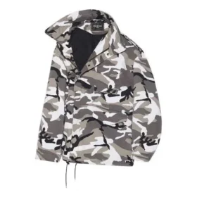 Balenciaga FW21 jakke med bare skuldre for menn, grå 663004TKLD41240