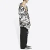 Balenciaga FW21 jakke med bare skuldre for menn, grå 663004TKLD41240