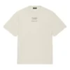 Balenciaga FW21-kortærmet skjorte for menn med alfabet-trykk, beige 651795TJV909054