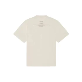 Balenciaga FW21-kortærmet skjorte for menn med alfabet-trykk, beige 651795TJV909054 Balenciaga FW21-kortærmet skjorte for menn med alfabet-trykk, beige 651795TJV909054