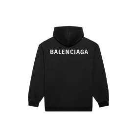Balenciaga FW21 langermet T-skjorte med logo for menn, svart 600583TIV841070