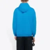Balenciaga FW21-logo-hettegenser med lange ermer for menn, blå 570811TIV557560