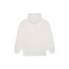 Balenciaga FW21-logo med alfabet-trykk, hette og lange ermer for menn, kremhvit 570811TIV552970