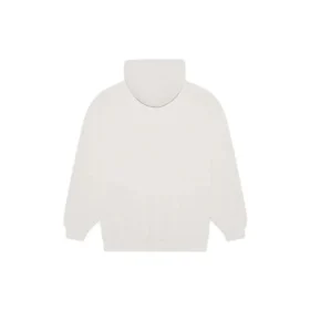 Balenciaga FW21-logo med alfabet-trykk, hette og lange ermer for menn, kremhvit 570811TIV552970