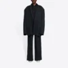 Balenciaga FW21 Retro Knit Large Jakker for menn, svart 662388TAV041000