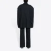 Balenciaga FW21 Retro Knit Large Jakker for menn, svart 662388TAV041000
