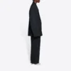 Balenciaga FW21 Retro Knit Large Jakker for menn, svart 662388TAV041000